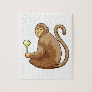 Puzzle Singe avec Lollipop