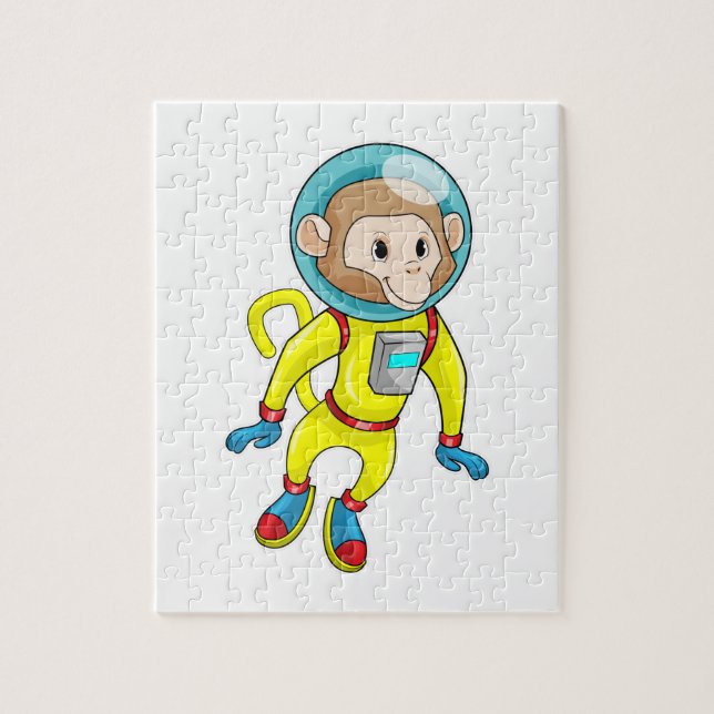 Puzzle Singe en astronaute (Vertical)
