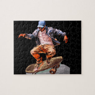 Puzzle skate board
