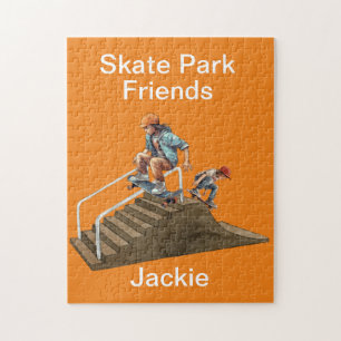 Puzzle skateboarders