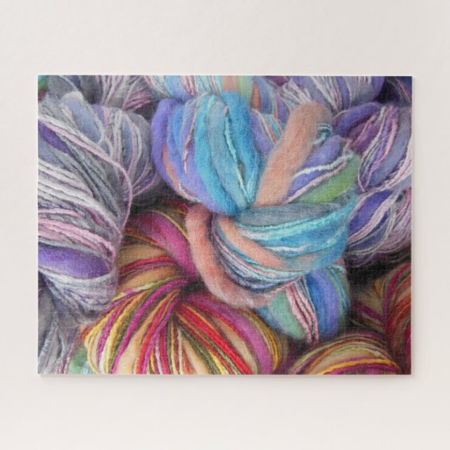 Puzzle Skeins en fils colorés pour Tricot, Crochet (Horizontal)