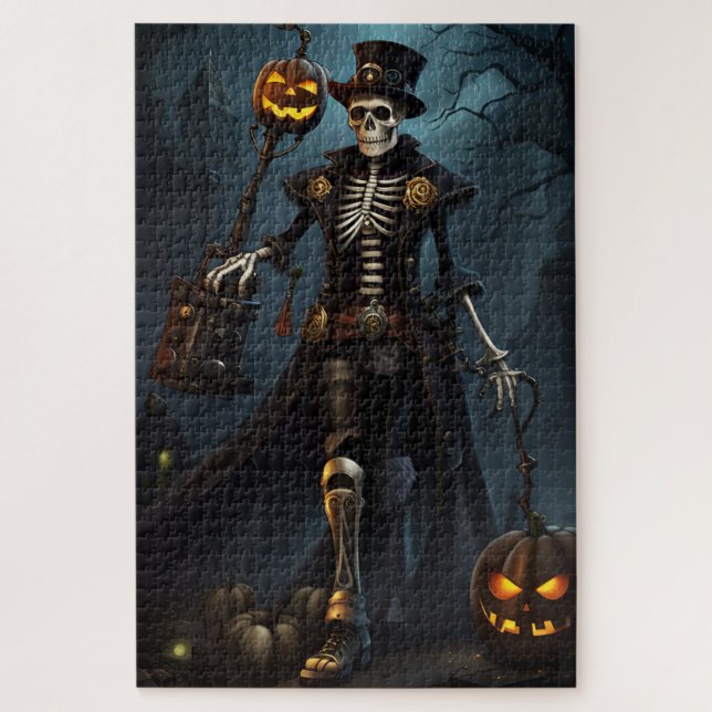 Puzzle Skeleton Steampunk (Vertical)