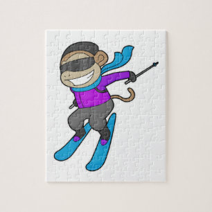 Puzzle Ski Monkey