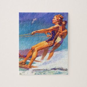 Puzzle Skieur de l'eau par McClelland Barclay