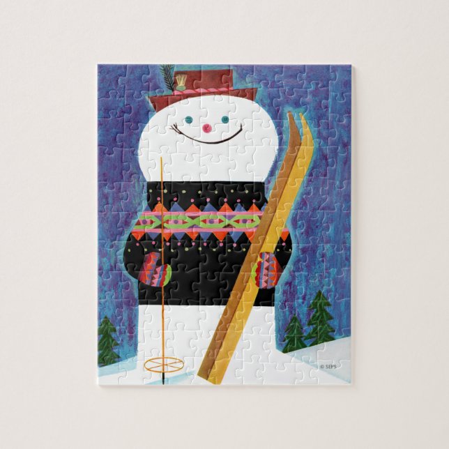 Puzzle Skis pour Snowman (Vertical)