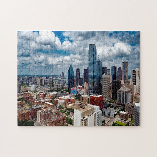 Puzzle Skyline Dallas Texas. (Horizontal)