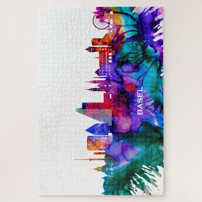 Puzzle Skyline de Bâle (Vertical)