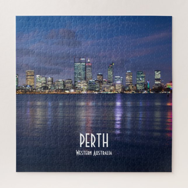 Puzzle Skyline de Perth City (Vertical)
