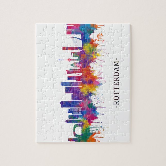 Puzzle Skyline de Rotterdam (Vertical)