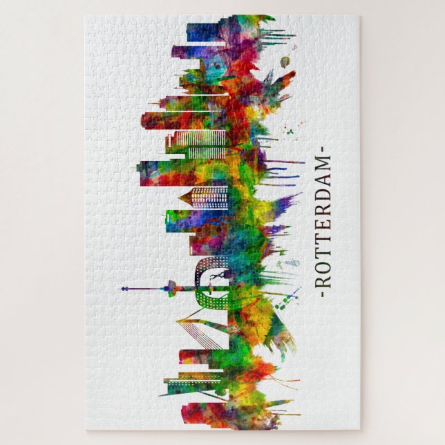 Puzzle Skyline de Rotterdam (Vertical)