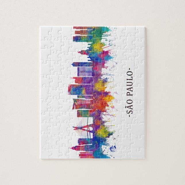 Puzzle Skyline de São Paulo Brésil (Vertical)