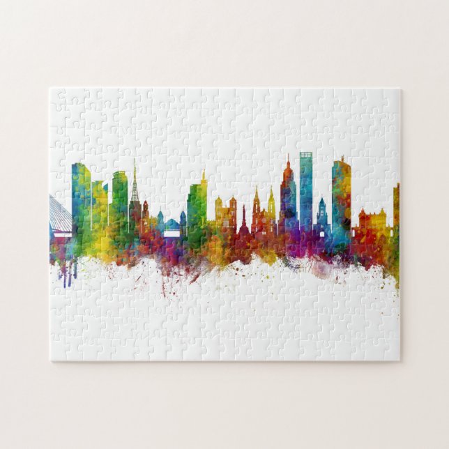 Puzzle Skyline de São Paulo Brésil (Horizontal)