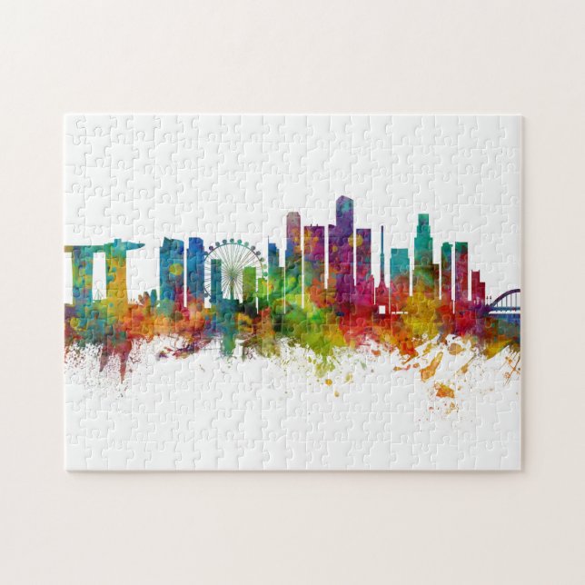 Puzzle Skyline de Singapour (Horizontal)