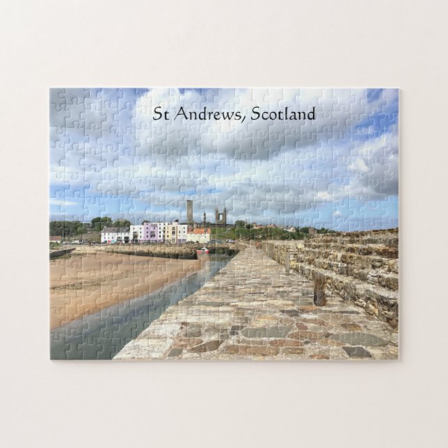 Puzzle Skyline et jetée de St Andrews, Fife, Écosse (Horizontal)