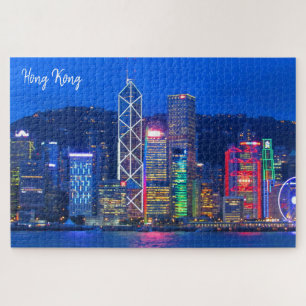 Puzzle skyline hong kong