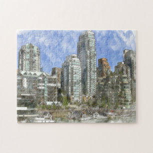 Puzzle Skyline Vancouver.