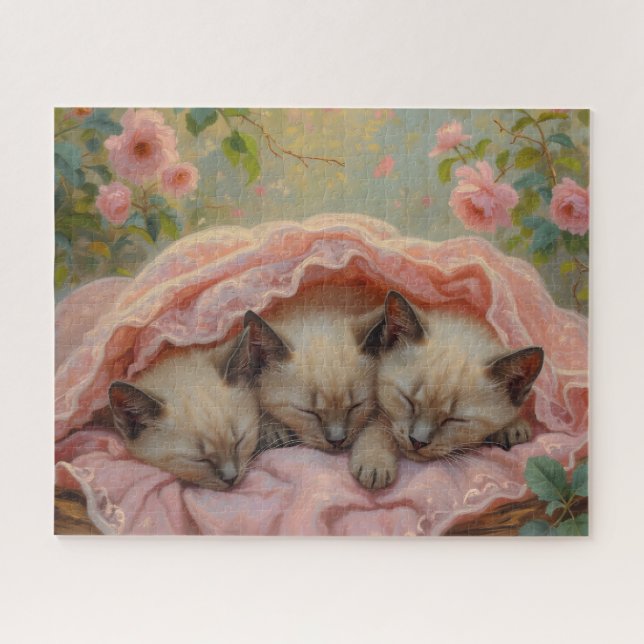 Puzzle Sleeping Cats  (Horizontal)