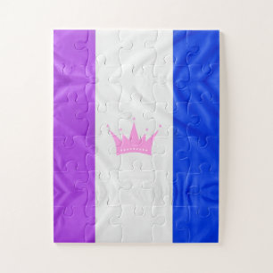 Puzzle SlipperyJoe glisser le drapeau de la fierté violet