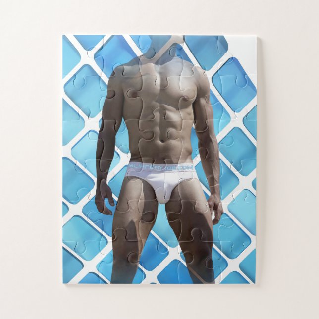 Puzzle SlipperyJoe's Homme sous-vêtements 6 pack poitrine (Vertical)