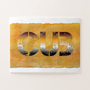 Puzzle SlipperyJoe's petit ours mots or fier gay pride