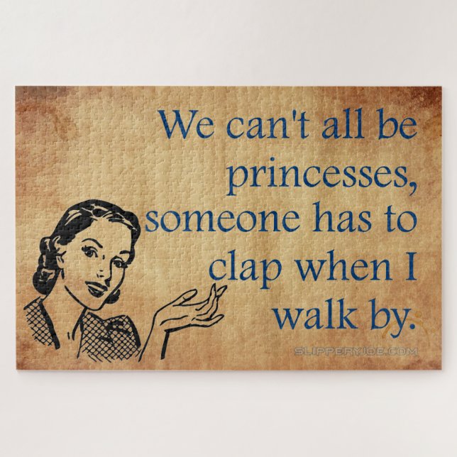 Puzzle SlipperyJoe's Princess clap marchant drôle les ann (Horizontal)
