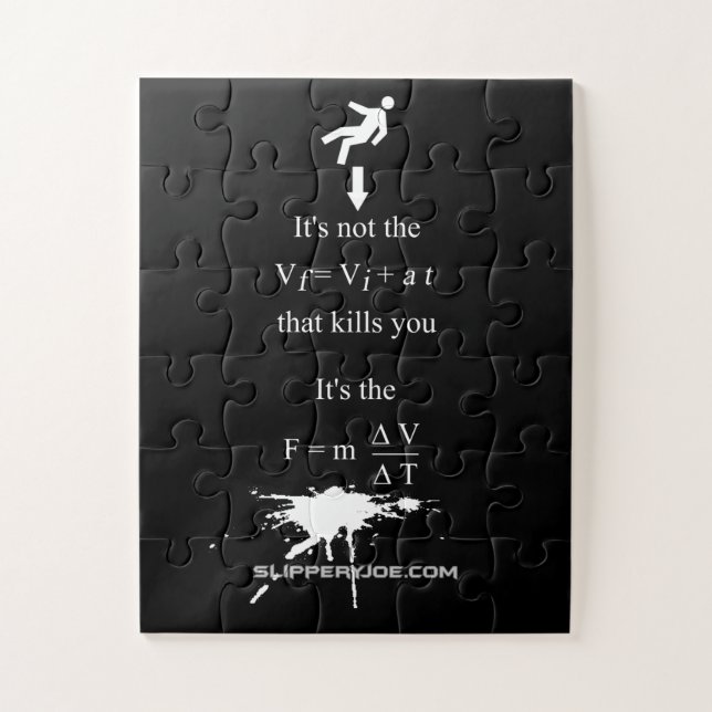 Puzzle SlipperyJoe's Science mathématique splatter stickm (Vertical)