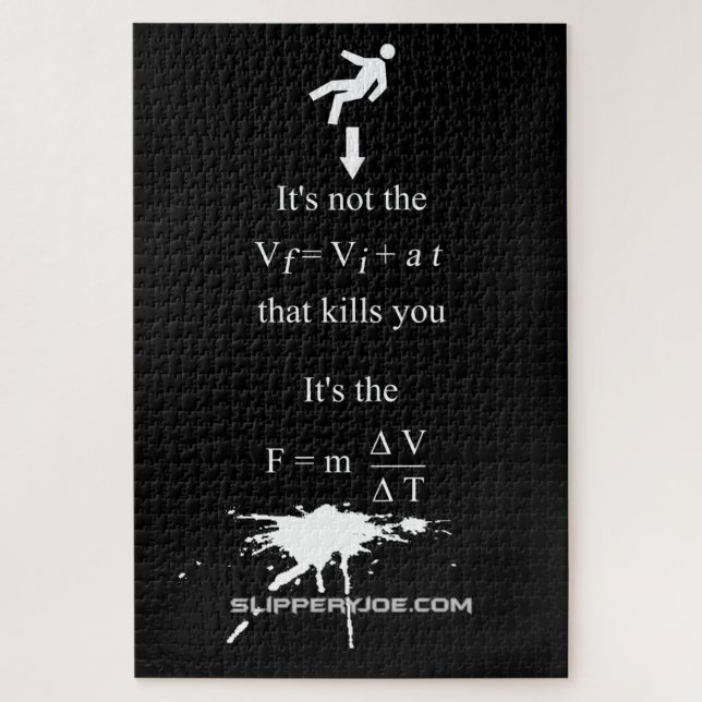 Puzzle SlipperyJoe's Science mathématique splatter stickm (Vertical)