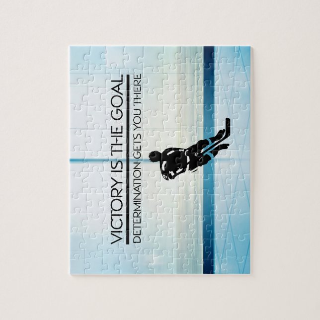 Puzzle Slogan SUPÉRIEUR de victoire d'hockey (Vertical)