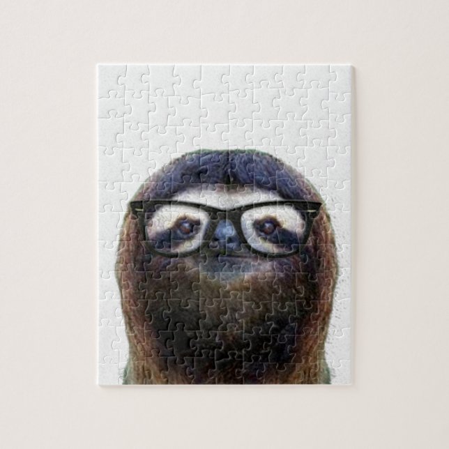Puzzle Sloth geek (Vertical)