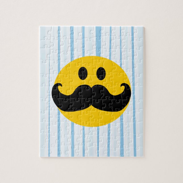 Puzzle Smiley de moustache (Vertical)