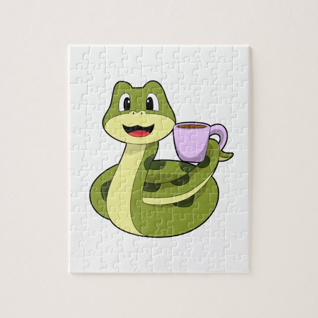 Puzzle Snake with Cup (Vertical)