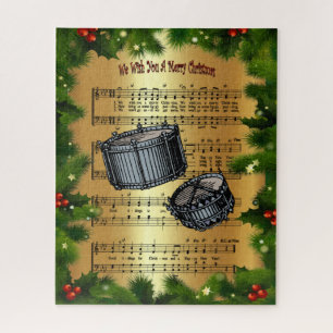 Puzzle Snare Drums ~ "Nous Vous Souhaitons Un Joyeux Noël