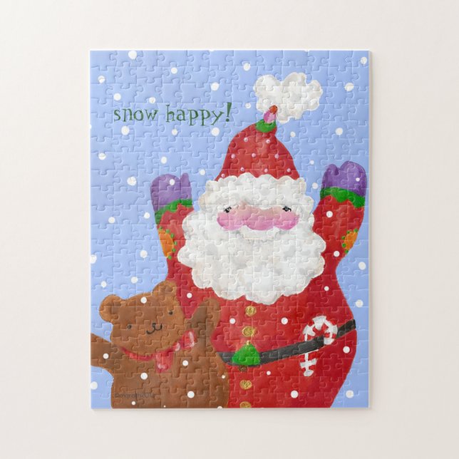 Puzzle Snow Happy (Vertical)