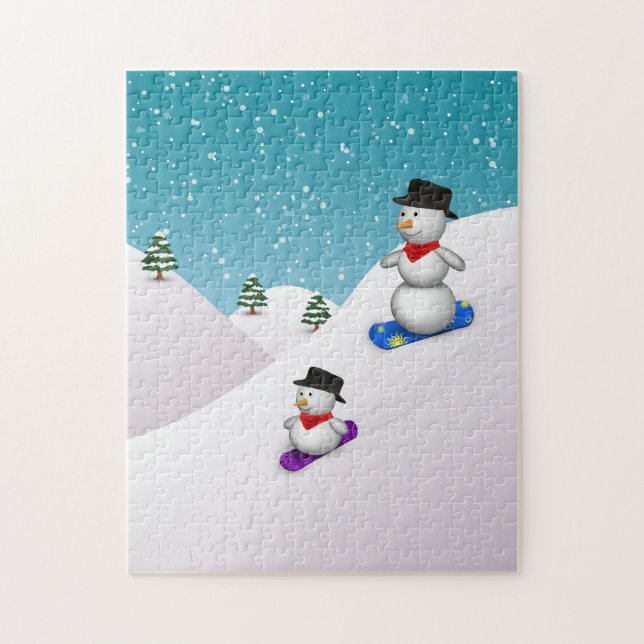 Puzzle Snowboarding (Vertical)