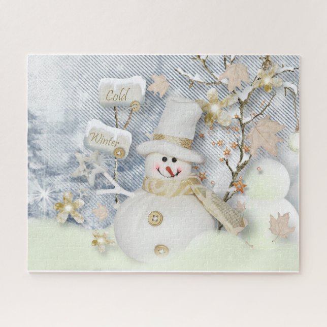 Puzzle Snowman (Horizontal)
