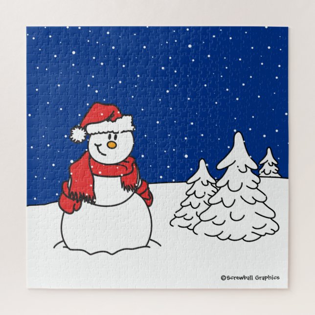 Puzzle Snowman (Vertical)