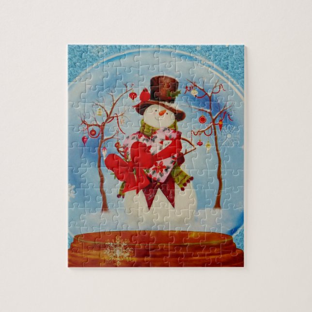 Puzzle Snowman dans le monde des neiges (Vertical)
