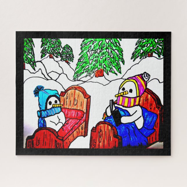 PUZZLE SNOWMANS L'HISTOIRE DU LIEU (Horizontal)