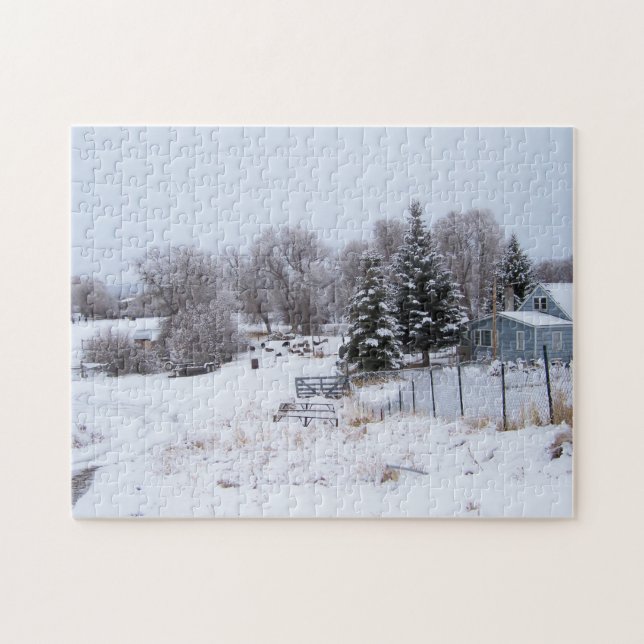 Puzzle Snowy Ranch Matin (Horizontal)