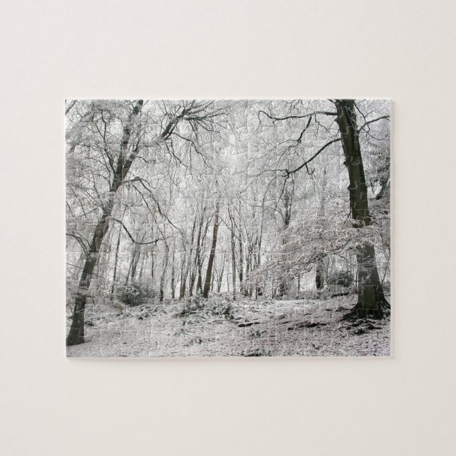 Puzzle Snowy Trees - Bois d'hiver Snowscene - (Horizontal)