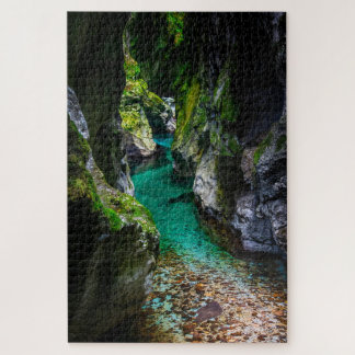 Puzzle Soca gorge in Slovenia