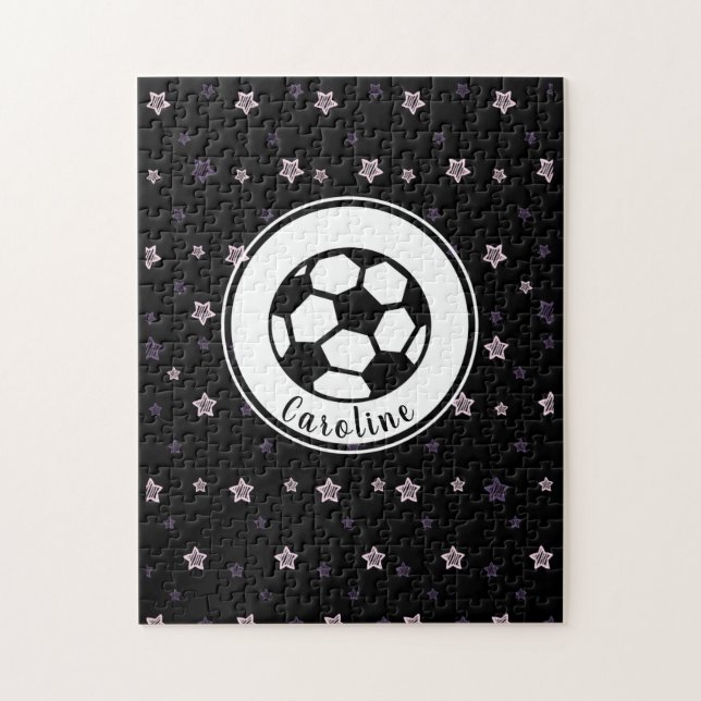 Puzzle Soccer Love Cute Stars Motifs Girls Personnalisé  (Vertical)