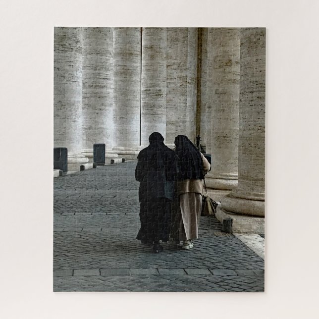 Puzzle Soeurs dans la Cité du Vatican, Carré de St Peters (Vertical)