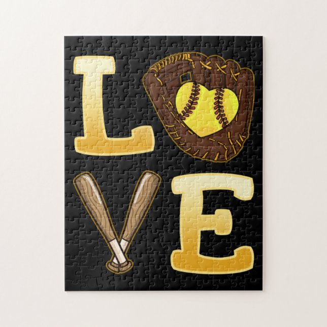 Puzzle Softball Sports Softball (Vertical)