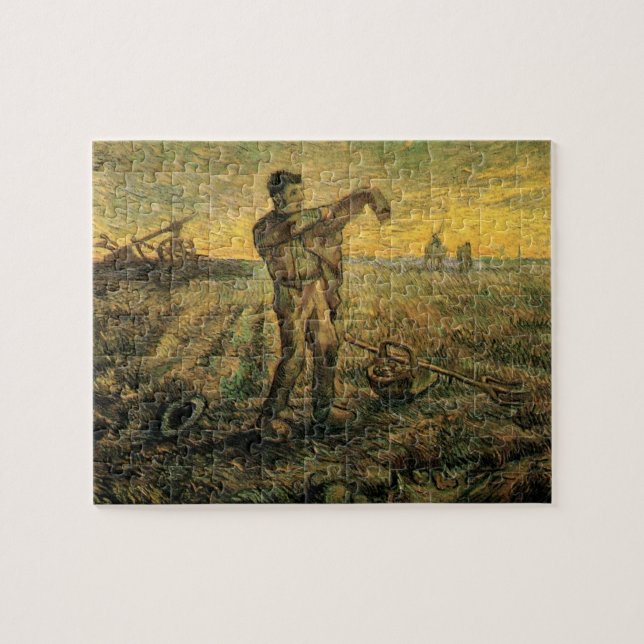 Puzzle Soirée - Fin de journée par Vincent van Gogh (Horizontal)