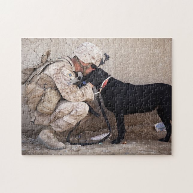 Puzzle Soldat de chien militaire (Horizontal)