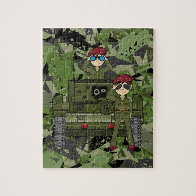 Puzzle Soldats d'armée britannique et casse-tête de (Vertical)