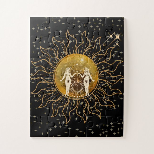 Puzzle Soleil astrologique (Vertical)