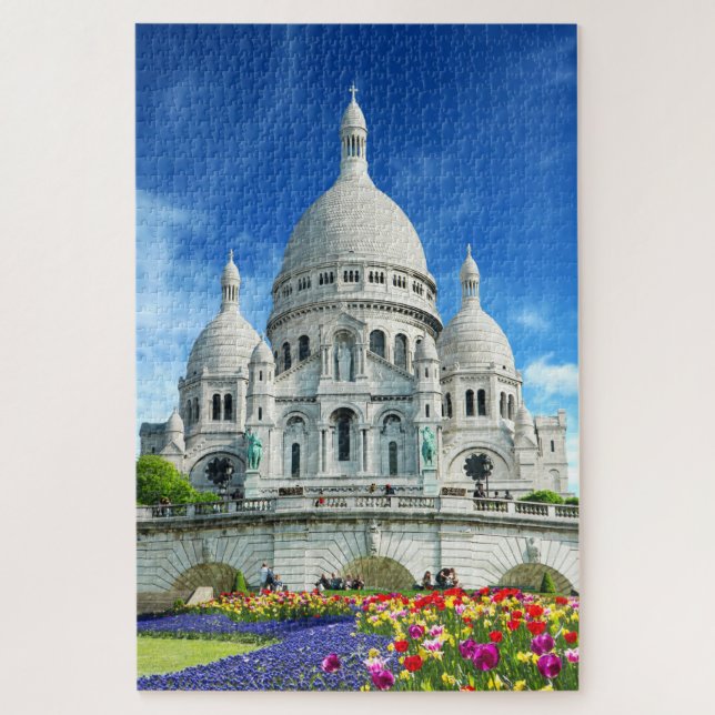 Puzzle Soleil d'été Basilique du Sacre-Coeur France (Vertical)