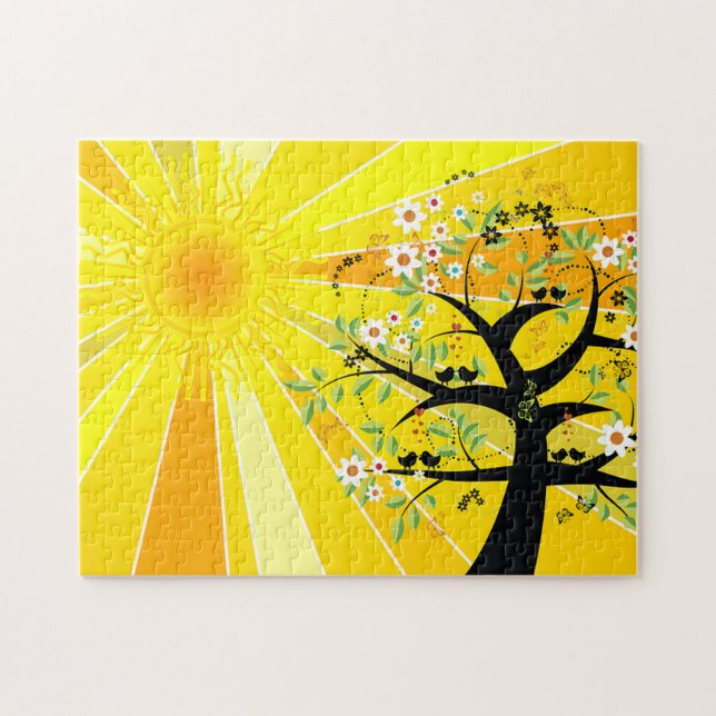 Puzzle Soleil et arbre lunaire (Horizontal)